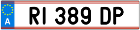 Trailer License Plate